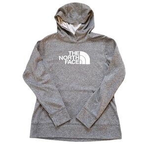 North Face Hoodie Women's Size Medium Gray and White